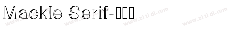 Mackle Serif字体转换